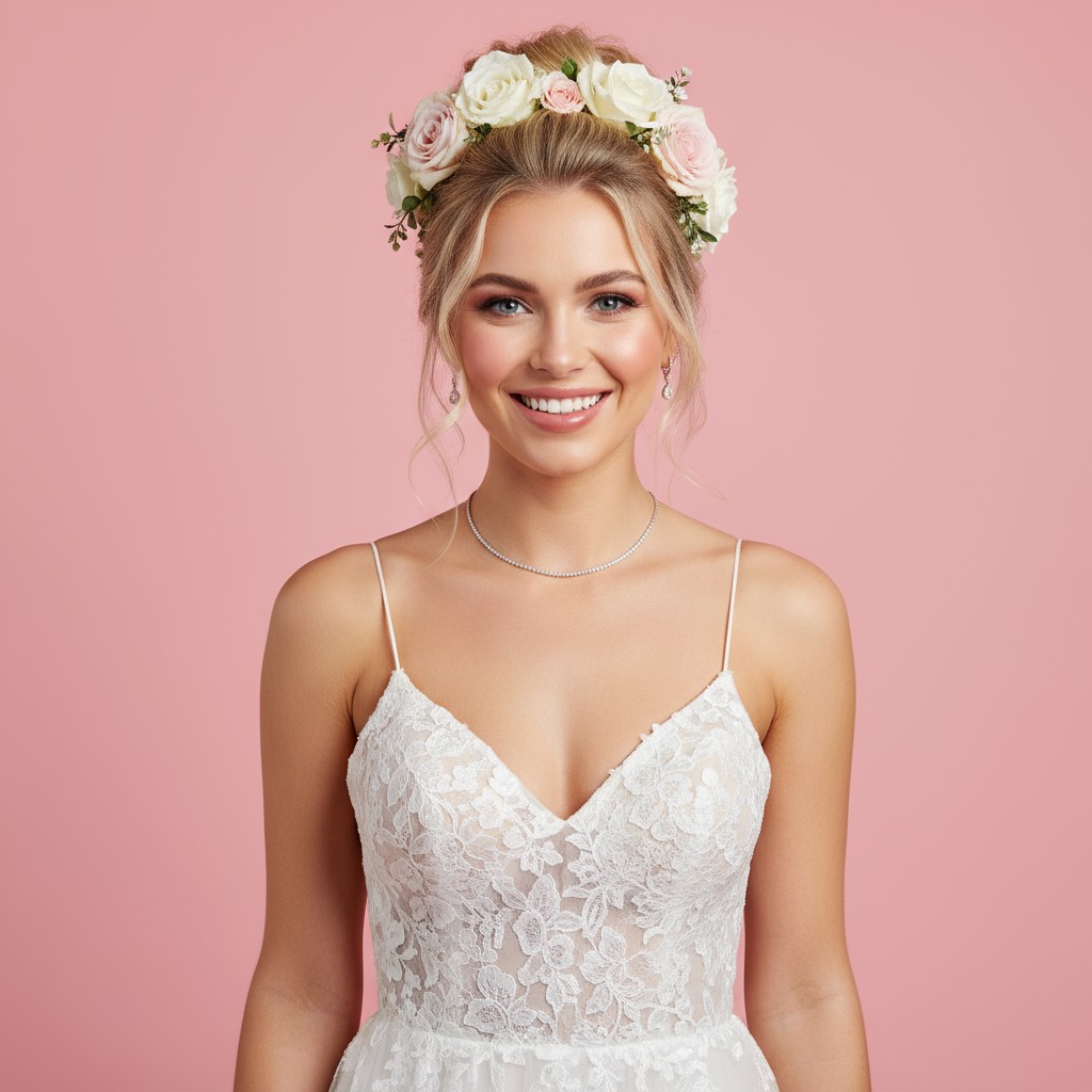 Wedding Updo With Flowers Ideas